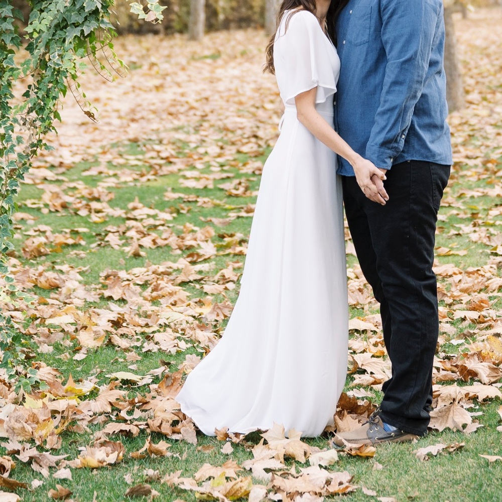 Baltic born white wrap dress